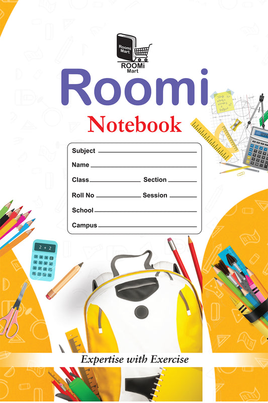 Roomi Notebook (A4 Size - 104 Pages)
